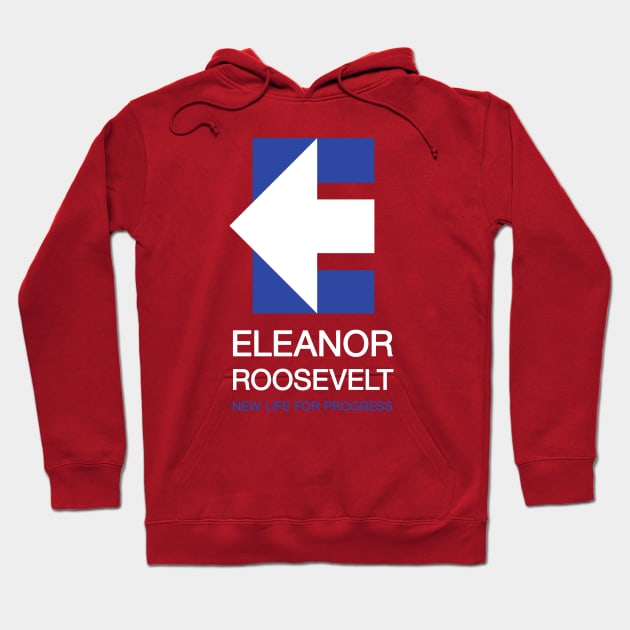 Ghost of Eleanor Roosevelt - Red Shirt Hoodie by calvinistbrony